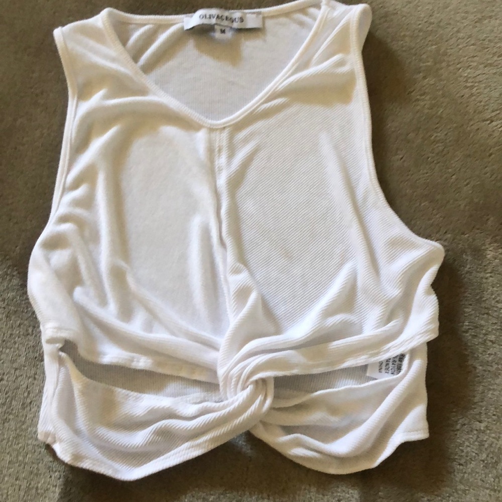 Olivaceous crop top